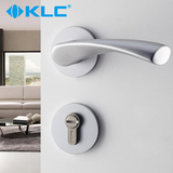 德国KLC现代简约风格门锁 太空铝优质分体门锁 卧室房门锁具