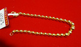 老庙黄金999金光面转运珠手链 从大珠到小珠 专柜正品支持验货