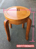 南京 圆凳实木餐凳家用时尚简约曲木板凳现代宜家欧式木餐桌凳子