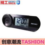 日本精工新品SEIKO液晶闹钟创意潮流设计LCD防贪睡QHL067
