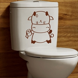 流氓兔个性马桶贴墙贴画浴室厕所防水贴纸创意卫生间装饰马桶盖贴