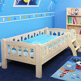 特价芬兰松全实木儿童床带护栏松木单人床ABC宝宝婴儿围栏小矮床