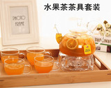 加厚耐热玻璃花茶壶煮泡新鲜水果茶茶具整套装蜡烛可加热透明过滤