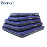 美国INTEX充气床 双人家用充气床垫 68950条纹植绒单人户外气垫床