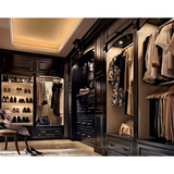 北京瑞吉欧厂家衣帽间实木衣柜定做整体衣柜欧式家具开放式衣柜