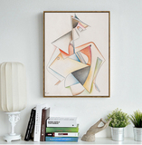 抽象几何装饰画 现代简约风格客厅装饰画 沙发背景墙挂画三联组合