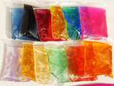 12色新型3D水晶泥 透明拉面粘土果冻泥 无毒环保可吹泡泡儿童礼物