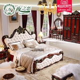 夜之恋 新古典深色美式床欧式实木双人床乡村橡木公主床卧室家具
