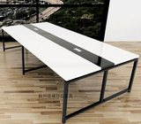 杭州办公自由组合板式洽谈桌钢架桌条形会议桌简约现代厂家直销