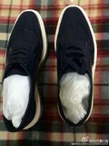 【欧代】㊣PRADA系列㊣--15款深蓝色草编松糕底系带复古鞋现货