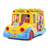汇乐宝宝玩具校园巴士电动万向玩具车音乐汽车儿童早教益智包邮