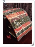 包邮全棉老式复古超厚线毯 床单沙发巾盖毯地毯空调毯 出口泰国