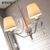 韩式水晶吊灯 北欧简约个性艺术创意田园客厅卧室餐厅书房吊灯具