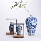 新中式陶瓷花瓶创意工艺品客厅酒柜摆件家居装饰品玄关摆件电视柜
