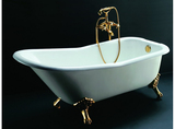 华浴    铸铁浴缸 独立式搪瓷贵妃浴缸 北京可上门安装  有现货
