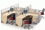 广州办公家具 现代简约4人位组合屏风工作位电脑桌职员办公桌热销