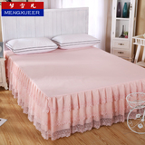 韩式版公主蕾丝床裙单件床罩床单夏1.5m/1.8米床垫防滑保护套特价