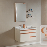 面盆个性创意 置物架太空铝彩色浴室柜组合欧式智能D灯陶瓷