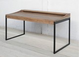复古铁艺实木电脑桌 简易会议办公桌松木书桌写字台式餐桌 椅组合