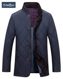 冬季品牌棉衣男士中年羽绒棉服短款立领夹克外套男加厚保暖爸爸装
