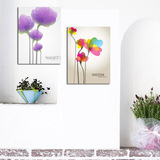 现代时尚客厅无框画 装饰画 卧室温馨抽象挂画简约环保壁画抽象花