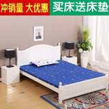 全实木1.8米大床双人床1.5现代简约木床单人床松木床1.2米可定制