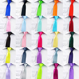 纯色窄领带 男士韩版正装领带 结婚西服礼服新郎伴郎领带演出领带