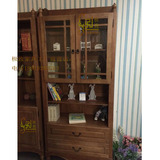 英伦儿童小屋家具书柜定做书橱原木橡木英伦儿童小屋家具单个书柜