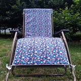 可拆洗躺椅垫椅套花卉纯棉帆布椅套棉垫加厚款带棉芯全国多省包邮
