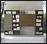 奥美瑞迪胡桃木色书柜书橱简约现代家具定制书柜组合书柜定做书柜