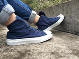 CONVERSE JACK PURCELL Mid 防水油布 藏蓝 酒红 高帮 开口笑