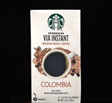 4盒分区包邮16年10月美版星巴克VIA黑咖啡哥伦比亚免煮速溶12支/