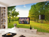 3d大型壁画立体电视背景墙墙纸客厅卧室墙画背胶壁画防水风景森林