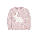 英国代购mothercare2016夏新款正品7月女宝粉色兔子长袖圆领毛衣