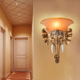 欧式复古客厅卧室床头大象壁灯美式创意过道阳台背景墙灯装饰灯具