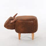 沙发凳创意实木脚个性设计师童趣味坐凳子牛NN动物造型时尚换鞋凳