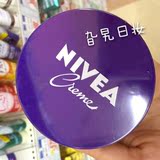 日本代购正品COSME大赏NIVEA妮维雅长效润肤面霜铁盒小蓝罐 169g