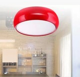 艺术亚克力LED吊灯饰圆形现代简约餐厅卧室书房客厅铝材餐吊具灯