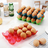 加厚可叠加15格鸡蛋收纳盒 放鸭蛋保护托保鲜盒 冰箱防碎鸡蛋盒子