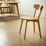现代实木餐椅 北欧休闲咖啡椅 简约时尚 日式田园橡木餐椅书椅