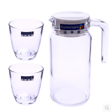 乐美雅玻璃杯套装 冷水壶凉水壶 水具套装玻璃水杯套装H7170