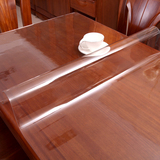 PVC防水软质玻璃透明圆桌布加厚塑料餐桌垫磨砂水晶板茶几垫台布