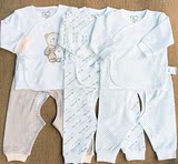 特价内衣 拉比正品 开裆斜衿套装 婴儿内衣 宝宝童装 系带和尚服