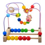 儿童绕珠串珠6-12个月婴儿益智力玩具男孩女宝宝积木1-2岁3-6周岁