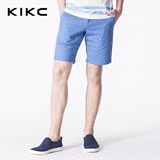 kikc2016夏季男士青年纯色休闲短裤 韩版薄款百搭时尚五分直筒裤