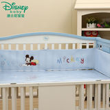 迪士尼婴儿床围 夏透气凉床围婴儿童床上用品三明治弹性防撞环保