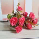 仿真玫瑰花束绢花假花 居家装饰品客厅茶几卧室摆件花艺 拍照道具