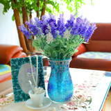 欧式插花仿真花束客厅餐桌摆件绢花假花花艺套装家居装饰花瓶