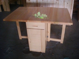 松木餐桌折叠长方形实木餐桌可调解伸缩现代简约可定制