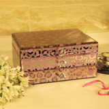 骑士公主 玻璃首饰盒 欧式高端饰品收纳盒 结婚礼品 珠宝盒手饰盒